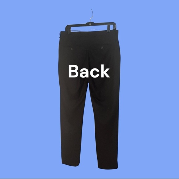 Men’s Warehouse Black Dress Pants + No Altered 32 x 30 and No Brand Vest M 2PC - Picture 4 of 9
